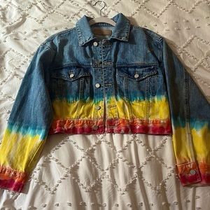 Blank NYC Cropped Denim Jacket (size small)